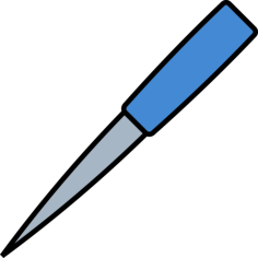 Paper Knife Outline Icon Svg Set, Free Vectors File